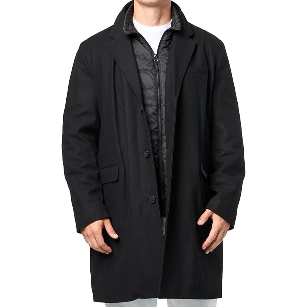 Andrew Marc Sheffield Slim Fit Over Coat(Size M)Men's Single Breasted Jacket NEW